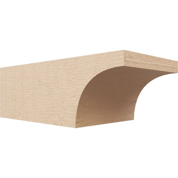Ekena Millwork 6in. W x 4in. H x 12in. L Huntington Woodgrain TimberThane Rafter Tail, Primed Tan RFTUR06X04X12HUNRCPR - main